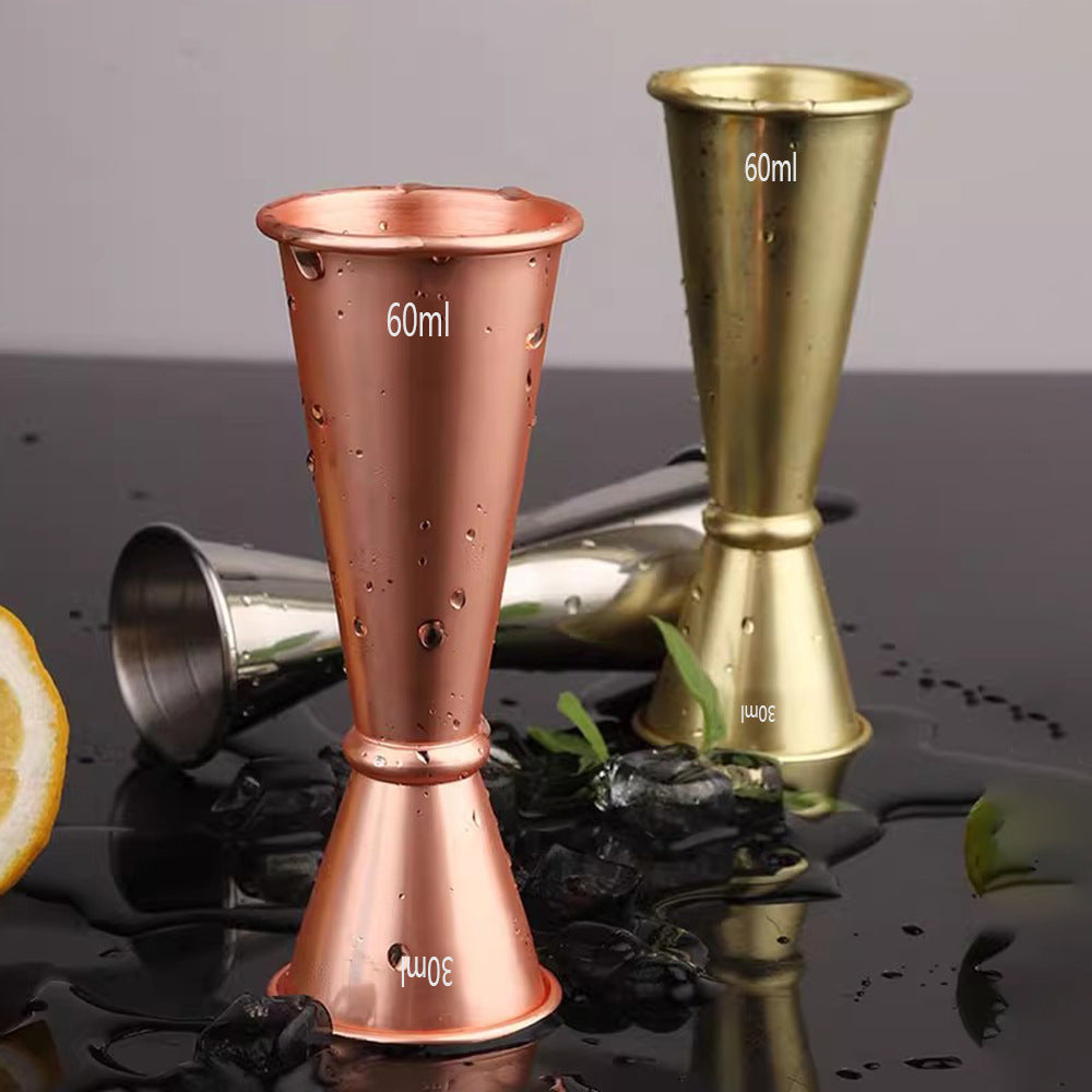Stainless Steel Double Cocktail Jigger – 1 oz and 2 oz Bar Measuring Cup