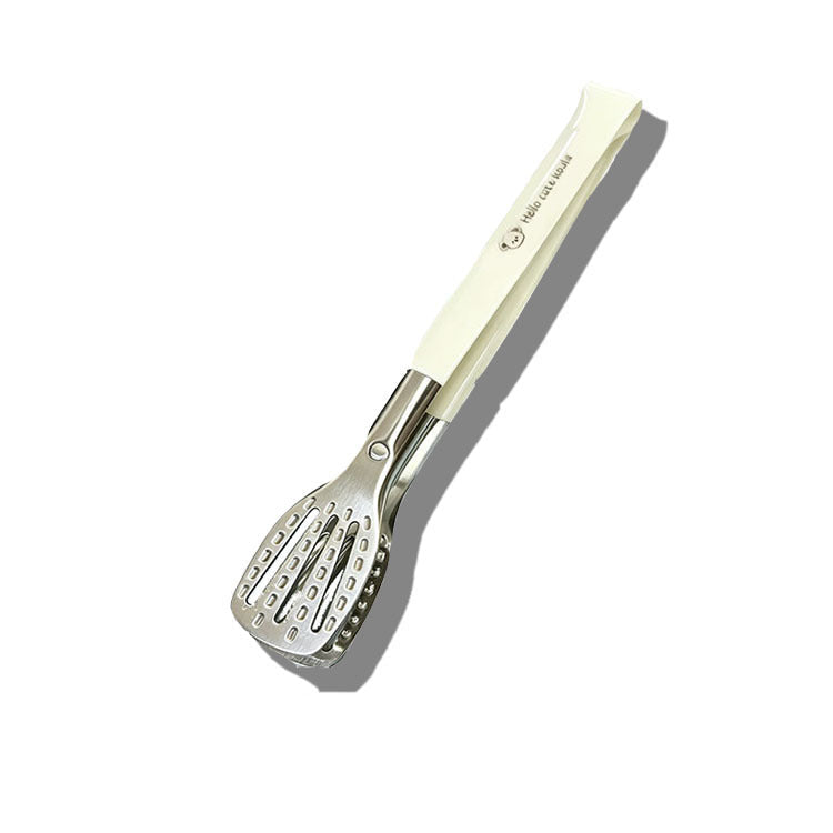 304 Stainless Steel Food Tongs – 23cm Slotted Kitchen Serving Tongs