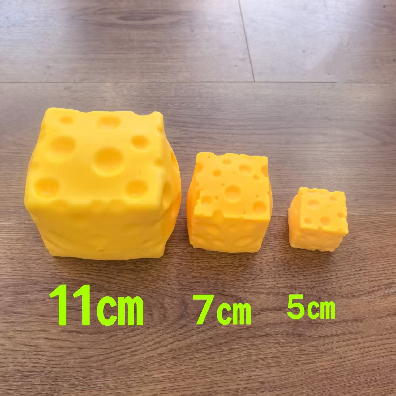 Fluid Cheese Squishy Toy – Slow Rising Stress Relief Fidget Cube (5–11cm)
