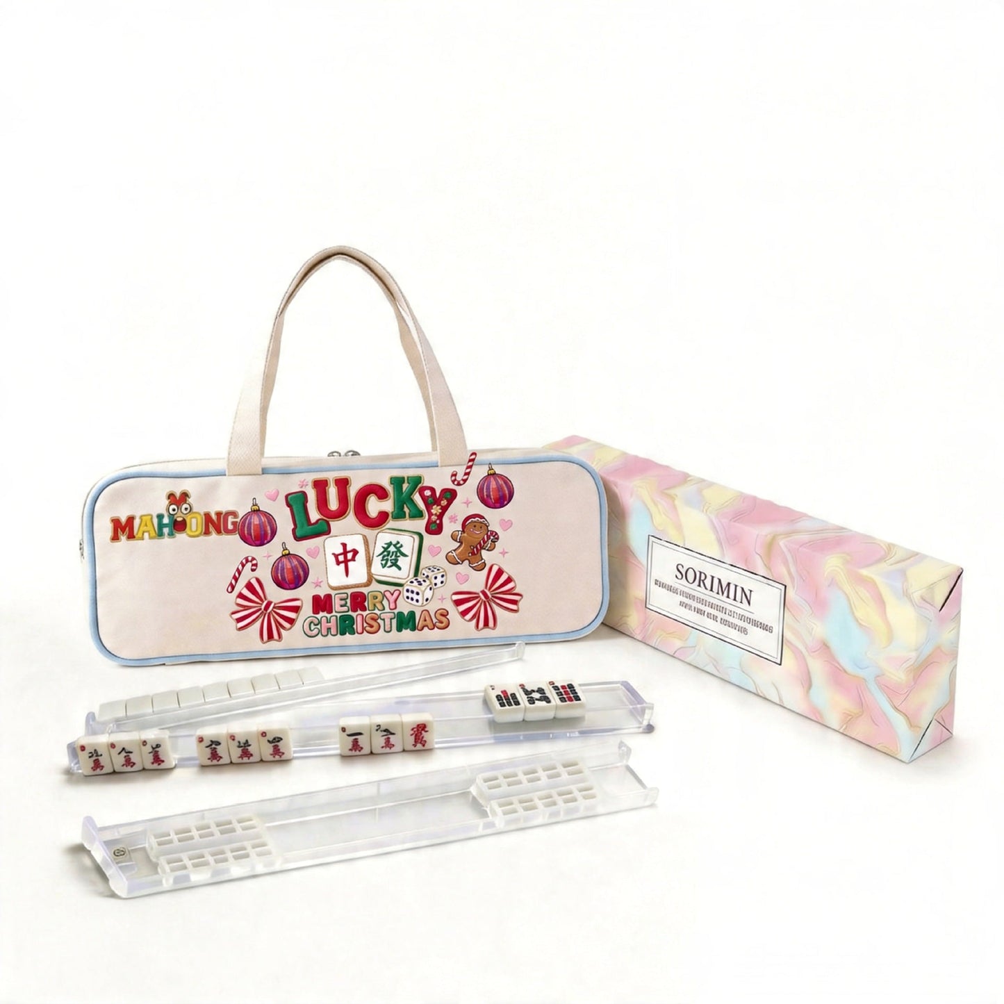 American Mahjong Storage Bag Set, Custom Carry Bag & Organizer (3-Piece Set)