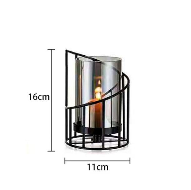 Artistic Iron Candleholder Design Decor, Modern Home Accent