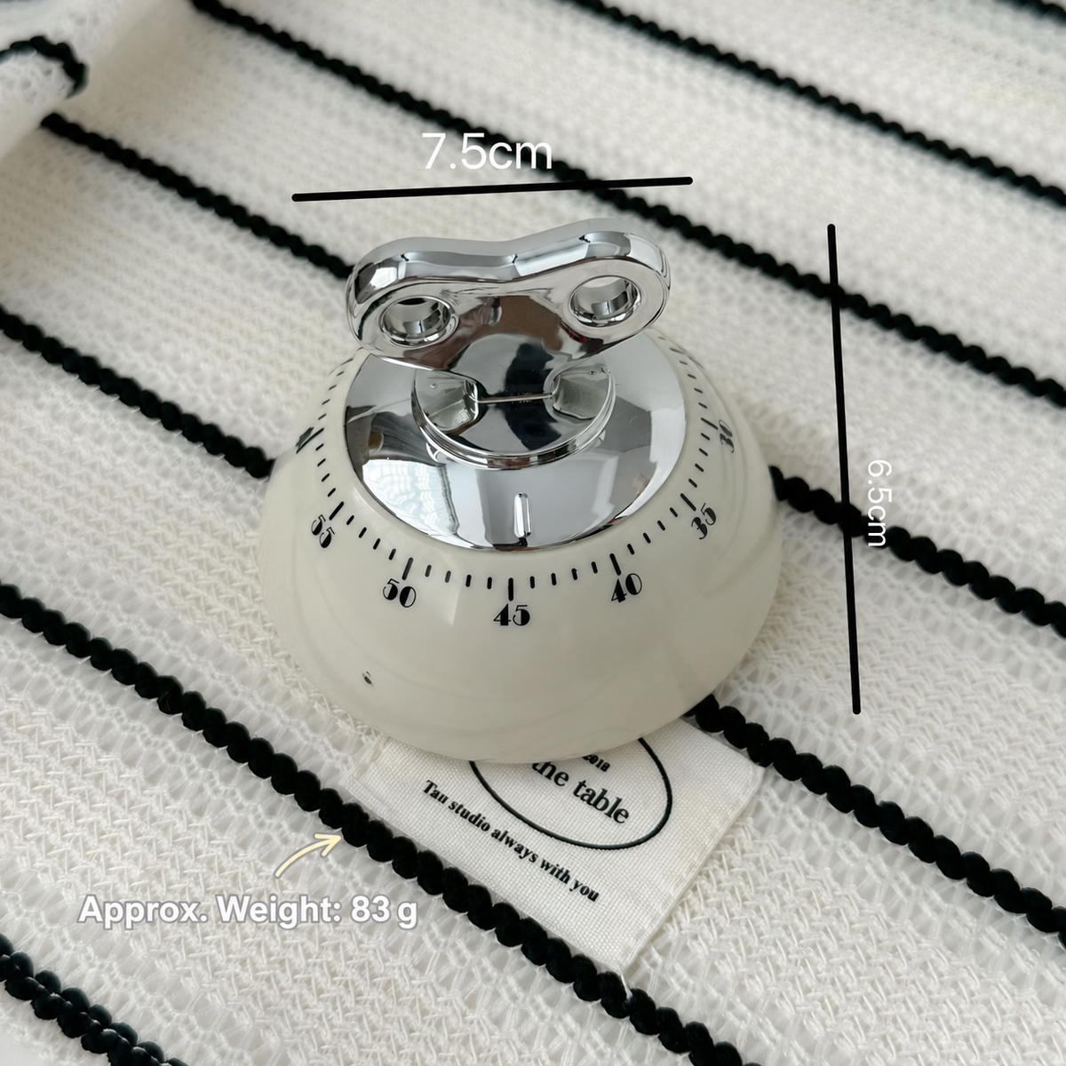 Retro Mechanical Kitchen Timer – 60-Minute Wind-Up Cooking Countdown Timer