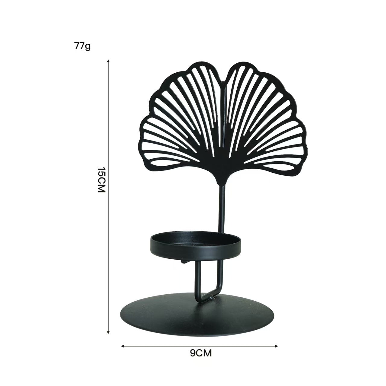 Creative Aromatherapy Candleholder, Maple Leaf Butterfly Multi Shape Iron Decor