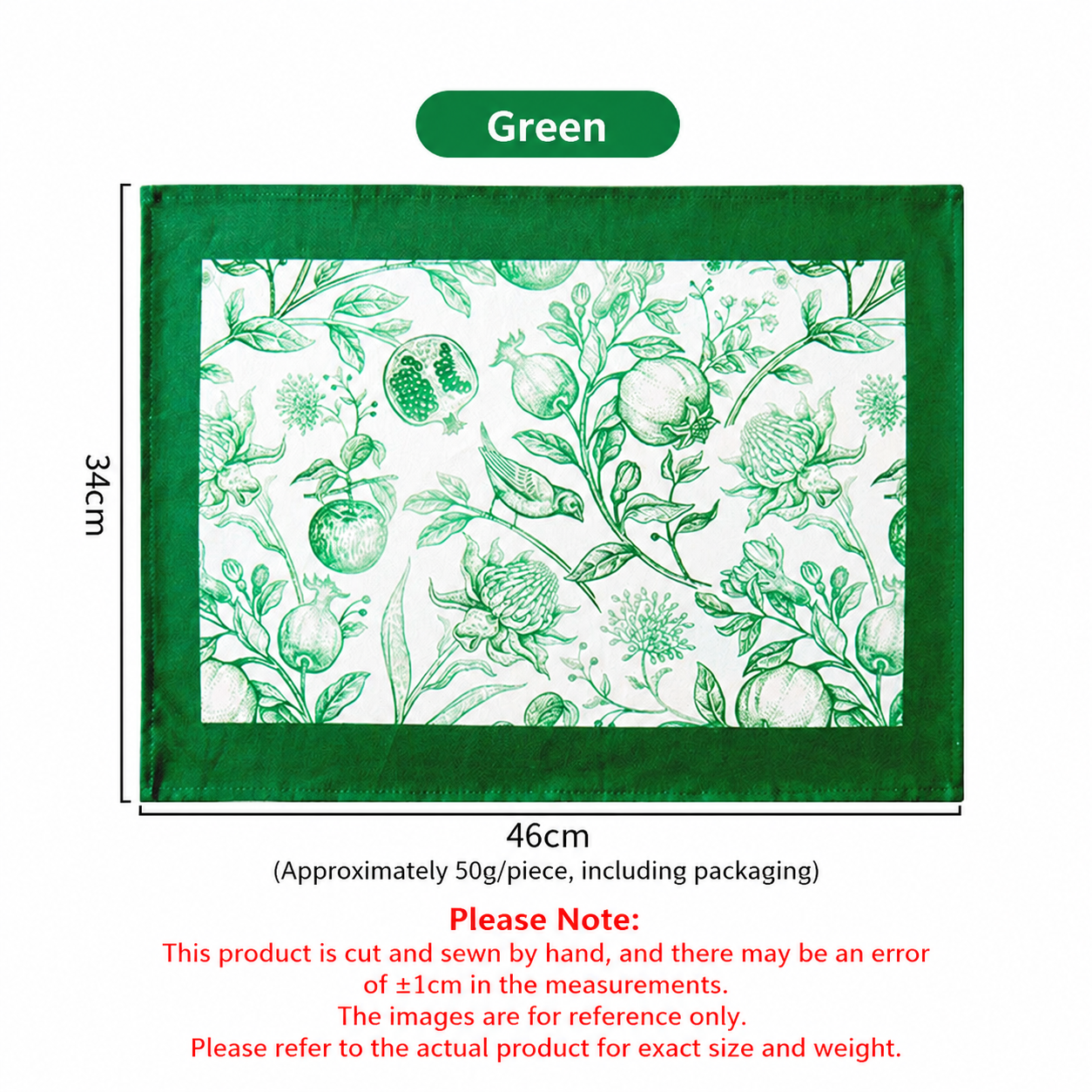 Cotton Canvas Placemat, Printed Tablecloth & Napkin