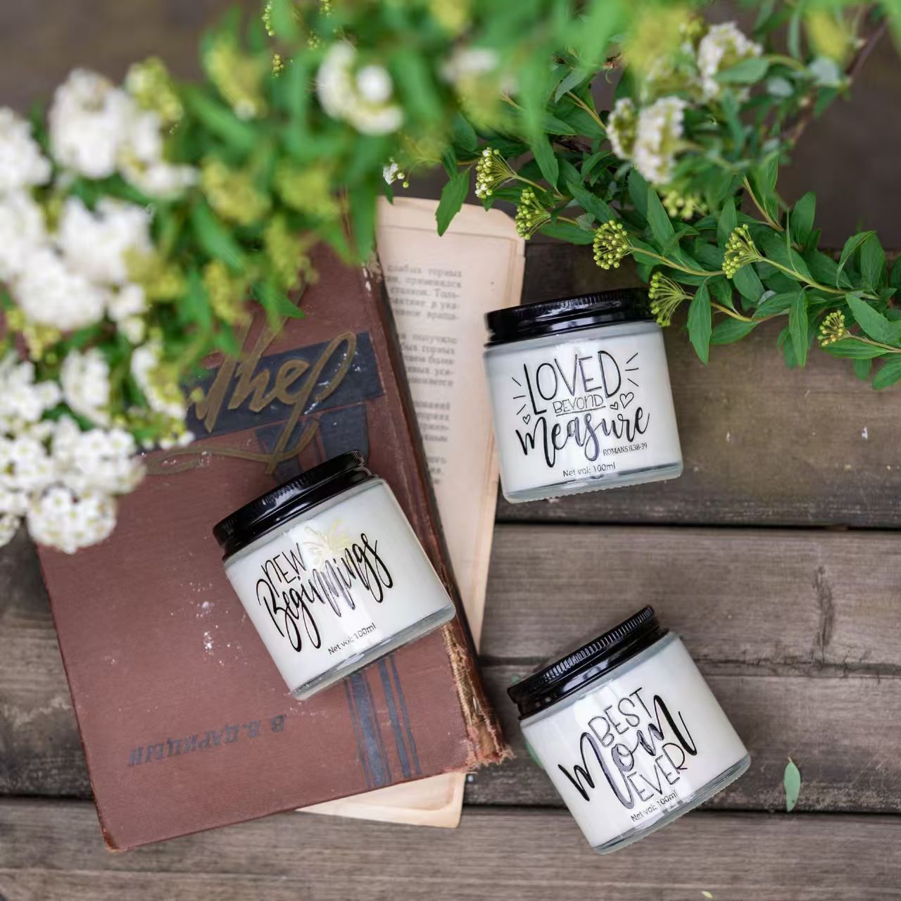 Alphabet Soy Wax Scented Candle