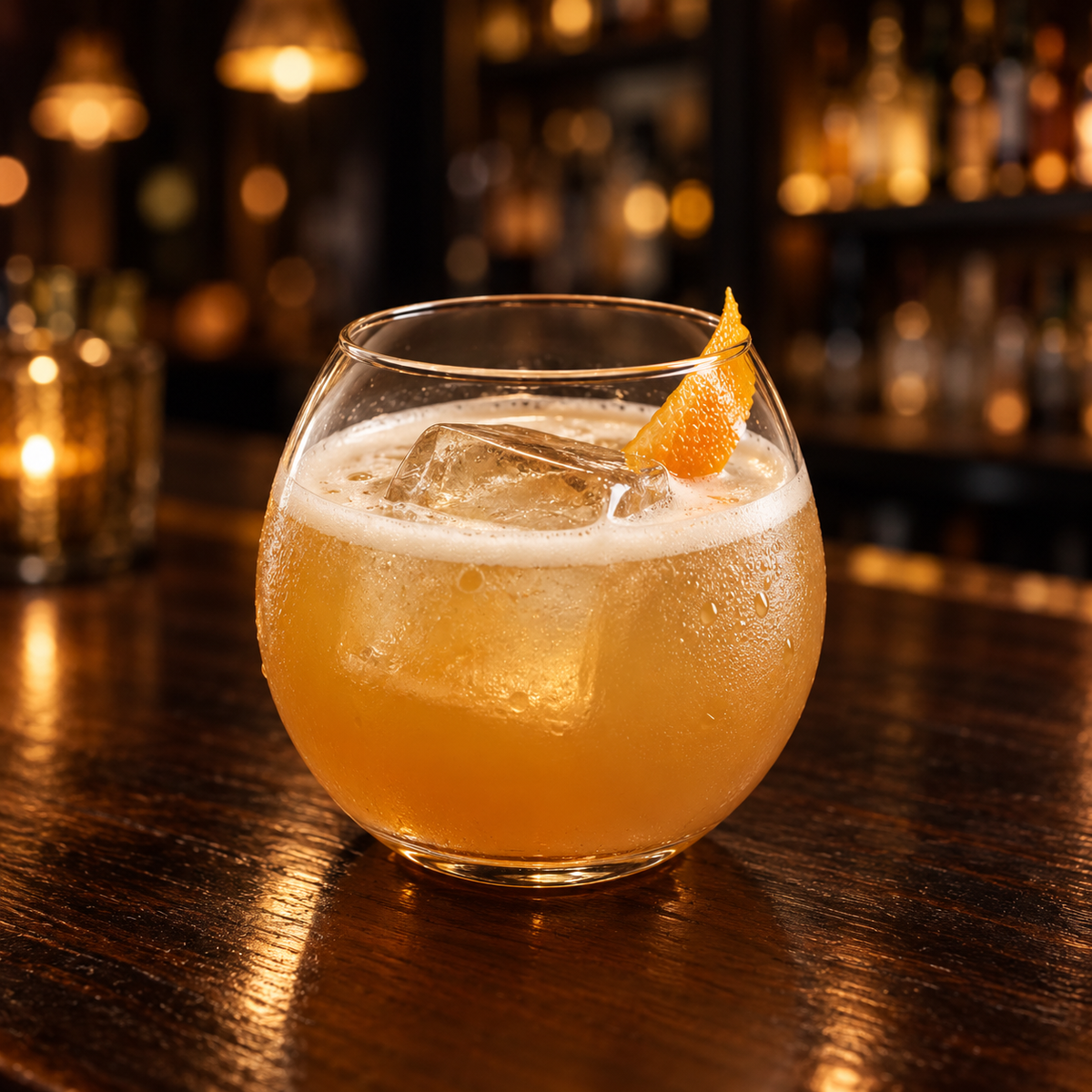 400 Ml Round Cocktail Glass, Clear Bubble Drinking Glass, Modern Tumbler