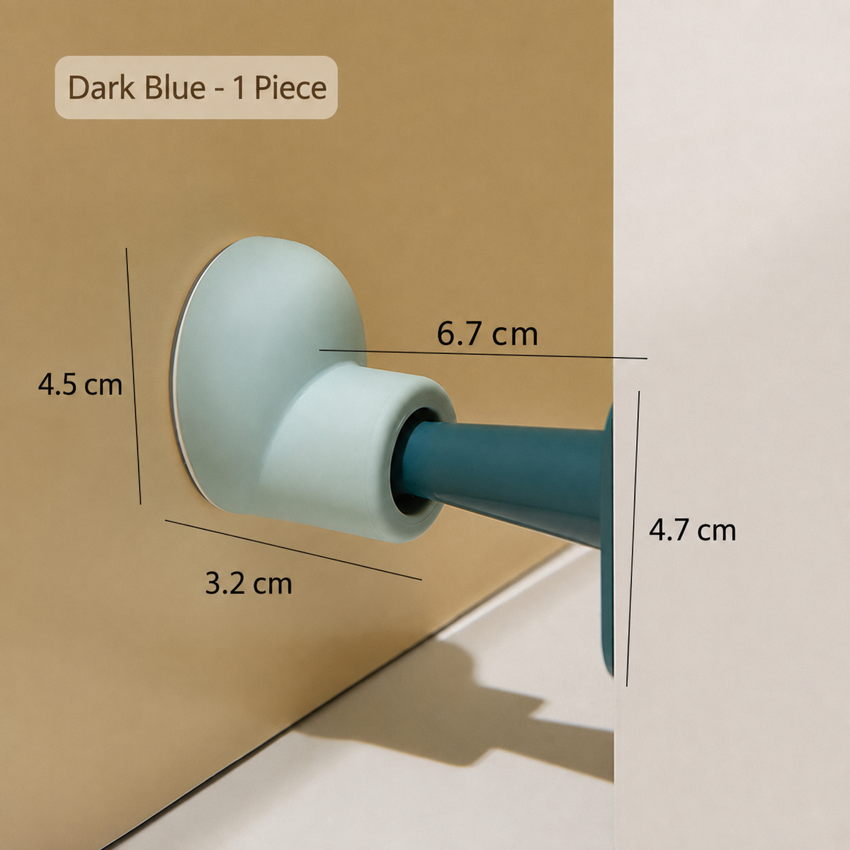 Wall Mounted Door Stopper – Soft Bumper Protector for Door & Wall