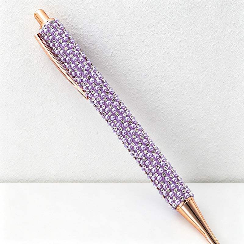 Bling Rhinestone Ballpoint Pen – Retractable Metal Gift Pen for Office, School & Wedding