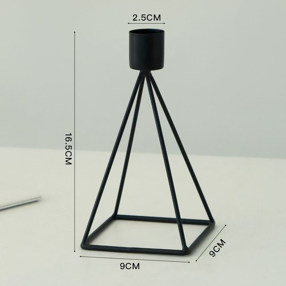 Christmas Pyramid Candleholder, Iron Living Room Decor
