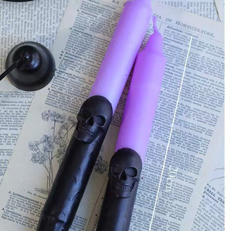 Skeleton Taper Candles, Soy Blend – Set of 2