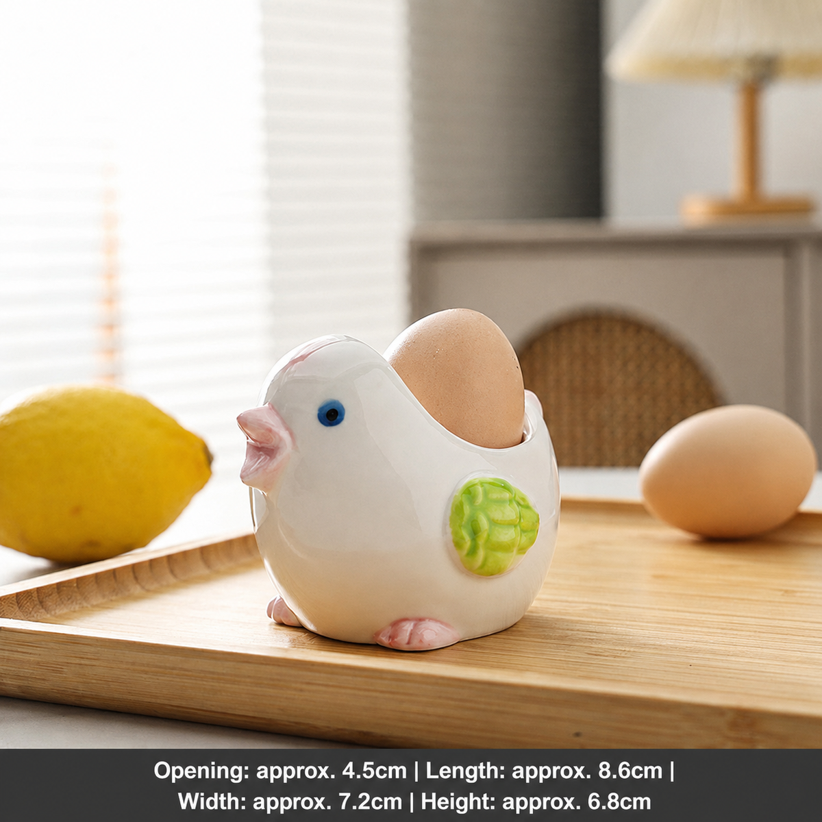 Ceramic Chick Egg Cup – Cute Animal-Shaped Egg Holder for Breakfast, Brunch, Kitchen, Café, Restaurant & Home Table Setting
