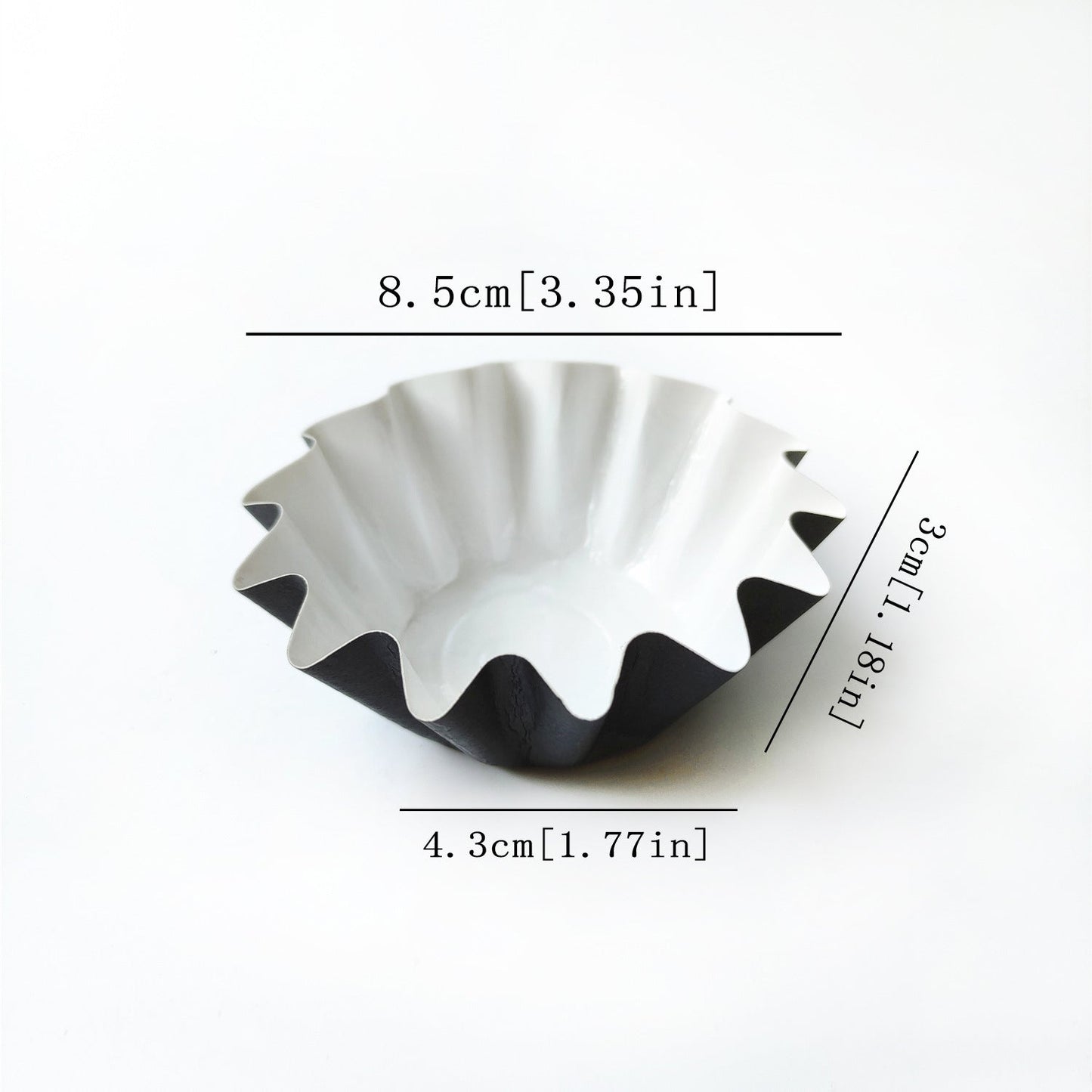 Disposable Paper Cup – Eco-Friendly Ripple Design Party & Dessert Serving Cups