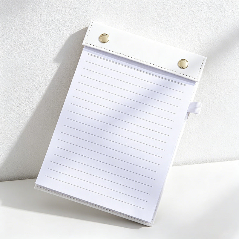 A5 Clipboard Notepad – Refillable Writing Pad with Pen Loop (150 Sheets)
