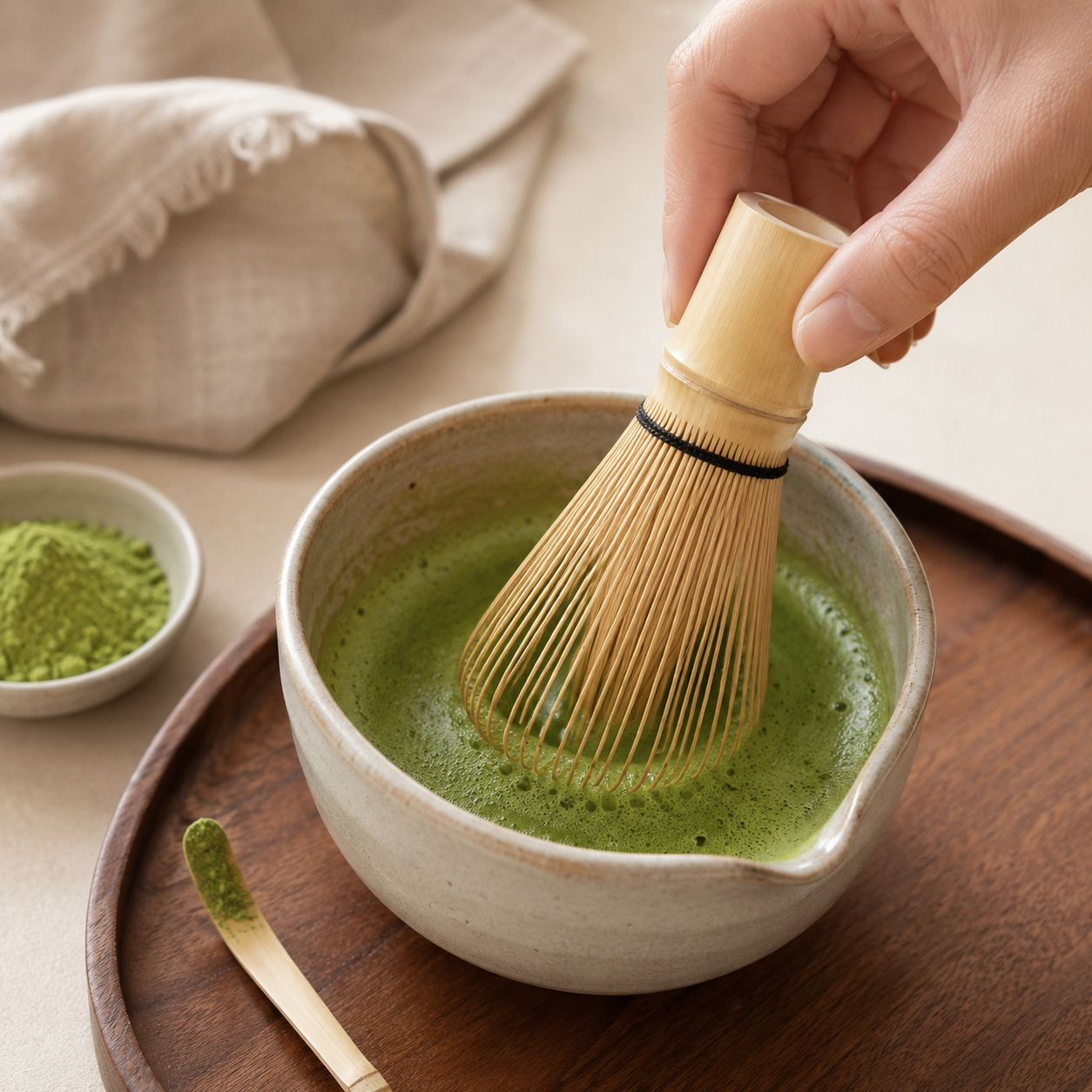 Bamboo Matcha Whisk (Chasen), Traditional Handcrafted Tea Whisk