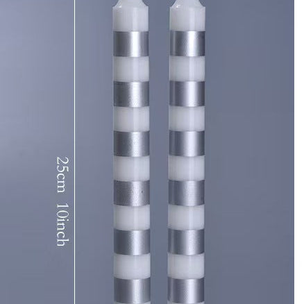 25cm Multicolor Taper Candles – Set of 2