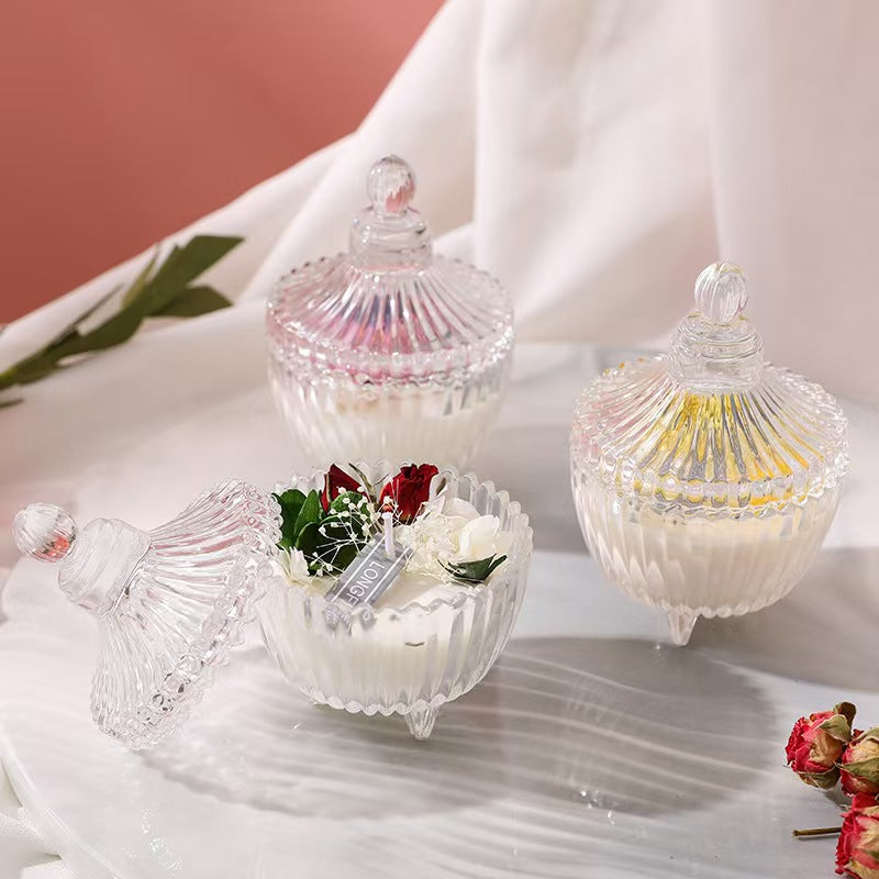Handmade Dried Flower Candle