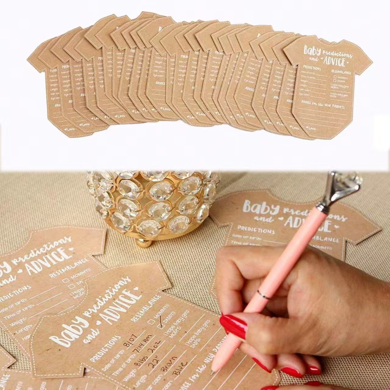 Baby Shower Game Cards Party Activity Cards for Celebration
