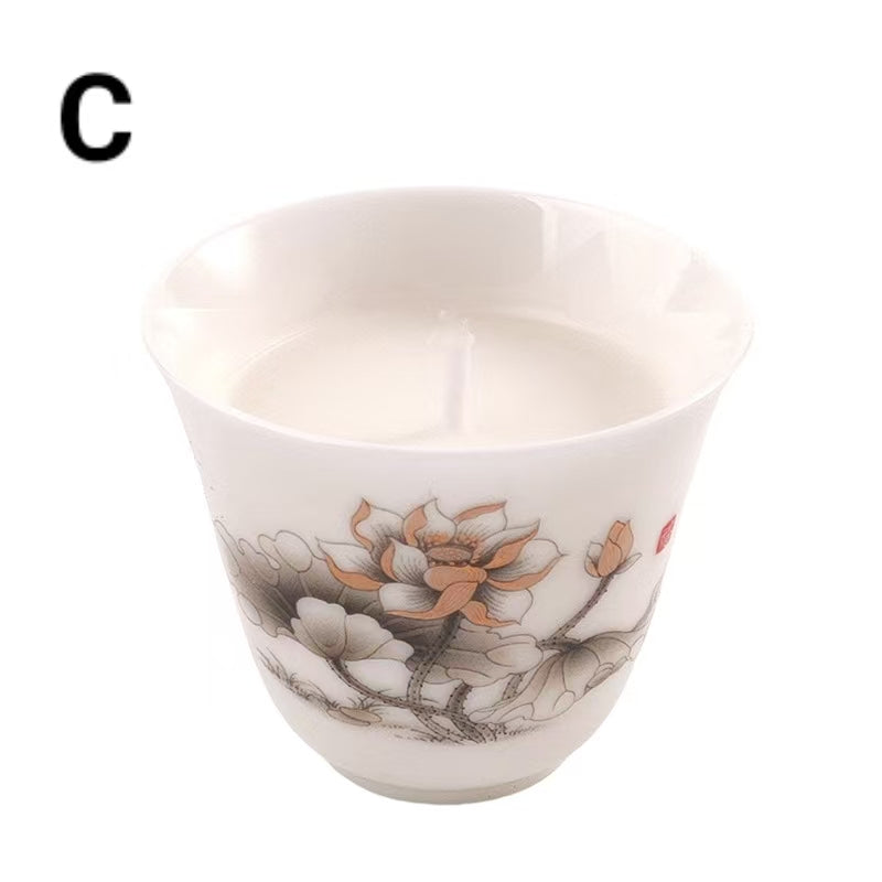 White Ceramic Scented Candle