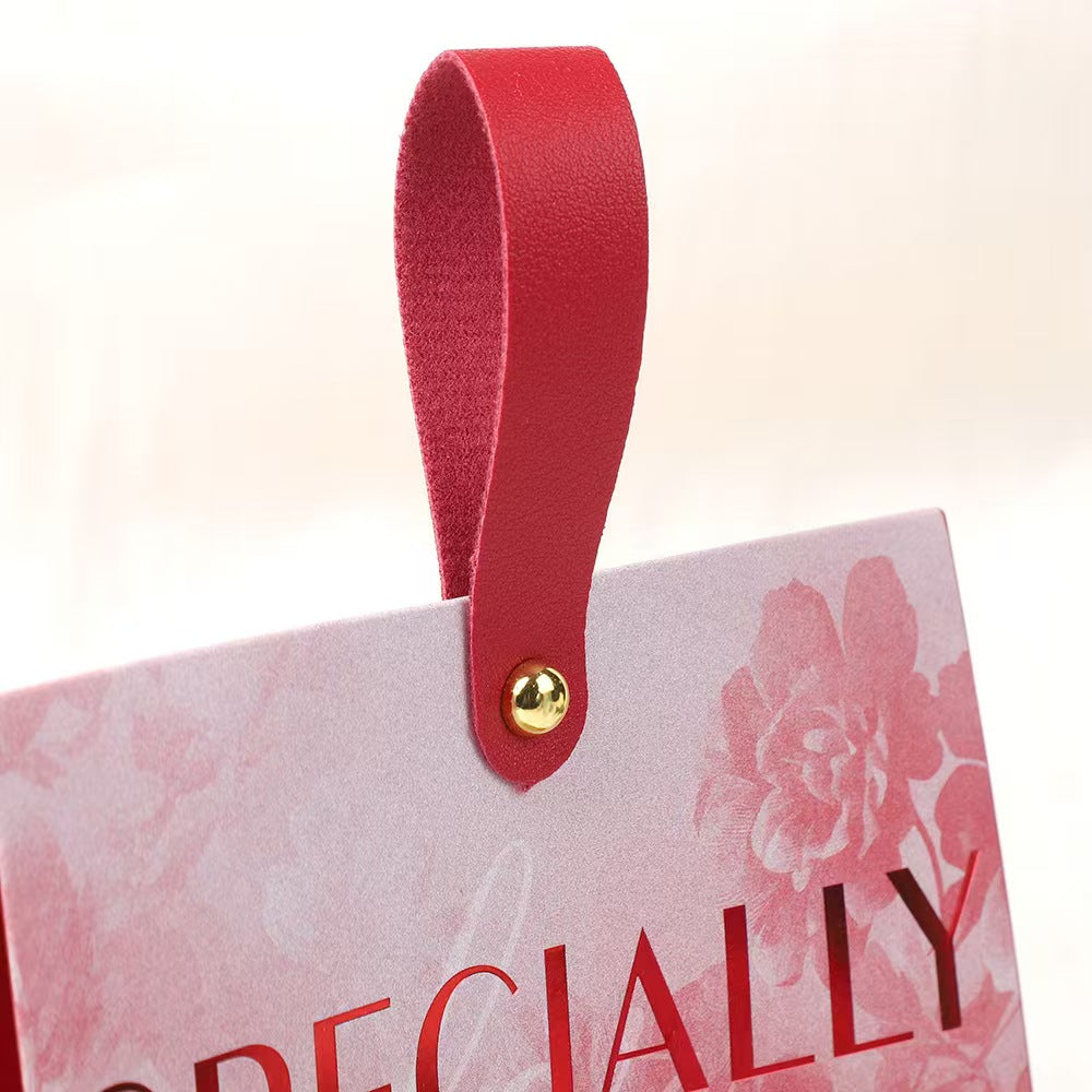 Oil Painting Style Candy Gift Bag Paper Handle Party Bag