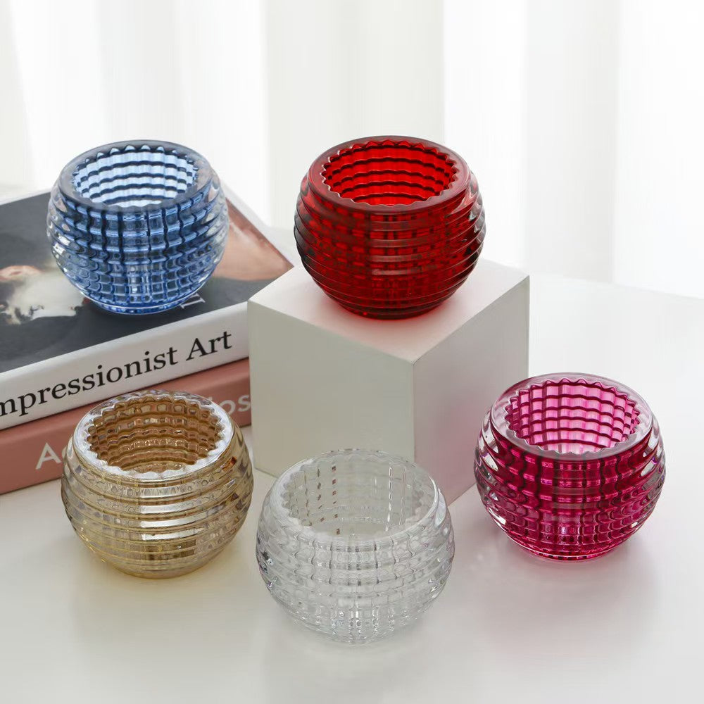 Crystal Glass Candle Holder