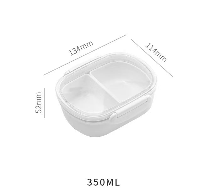 Portable Bento Lunch Box with Compartments Leakproof Food Storage Container for Fruits Snacks Meals