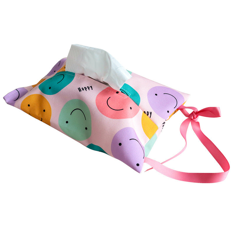 Fabric Tissue Box Cover, INS Style Tabletop Tissue Holder