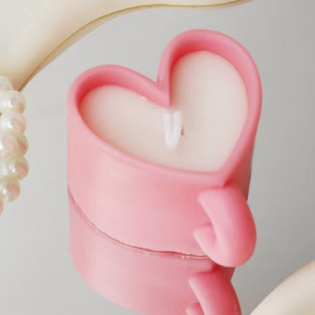 Heart-Shaped Soy Wax Candle