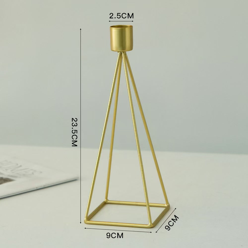 Christmas Pyramid Candleholder, Iron Living Room Decor