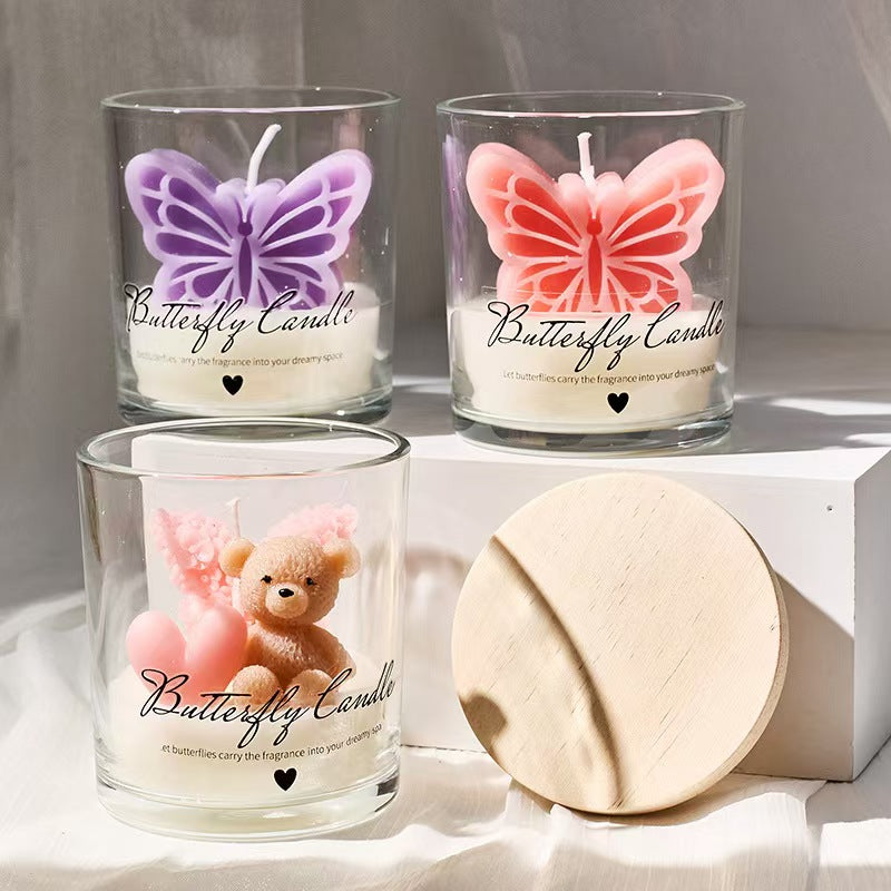 Butterfly Scented Candle in Cup