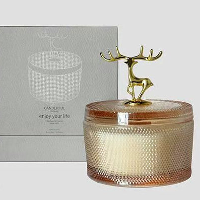 Antler Glass Soy Wax Scented Candle