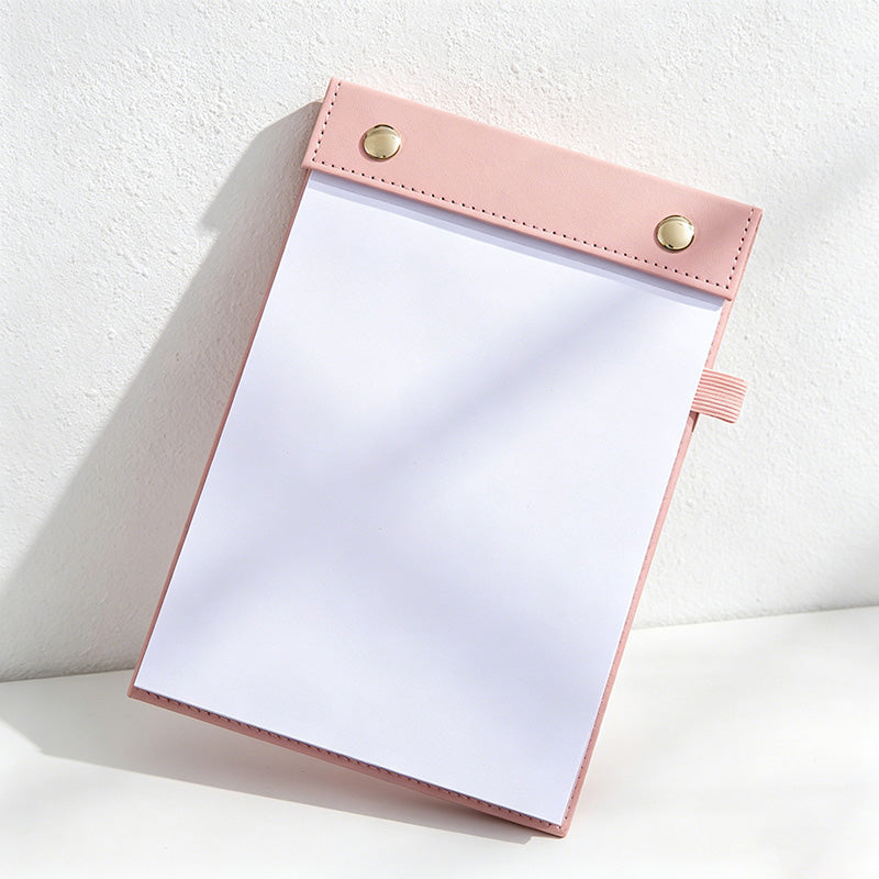 A5 Clipboard Notepad – Refillable Writing Pad with Pen Loop (150 Sheets)