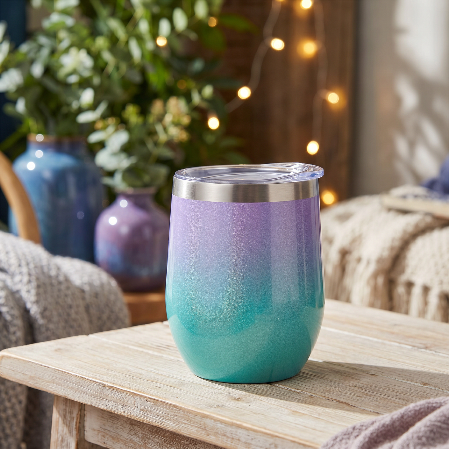 12oz Eggshell Stainless Steel Insulated Cup Double Wall Travel Mug Hot Cold Beverage Tumbler Portable Mini Drink Cup