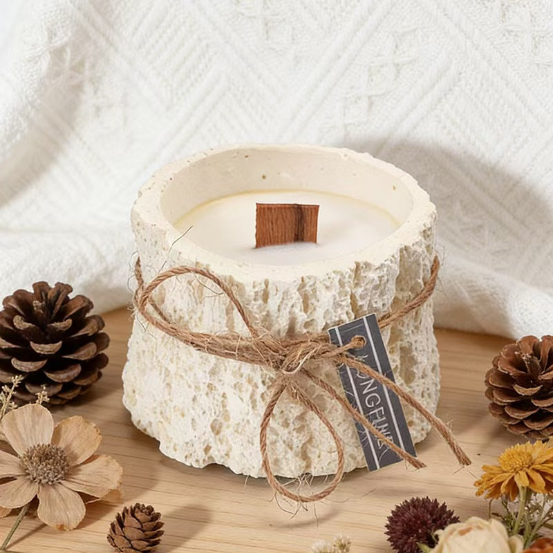 Handcrafted Wooden Log Scented Candle