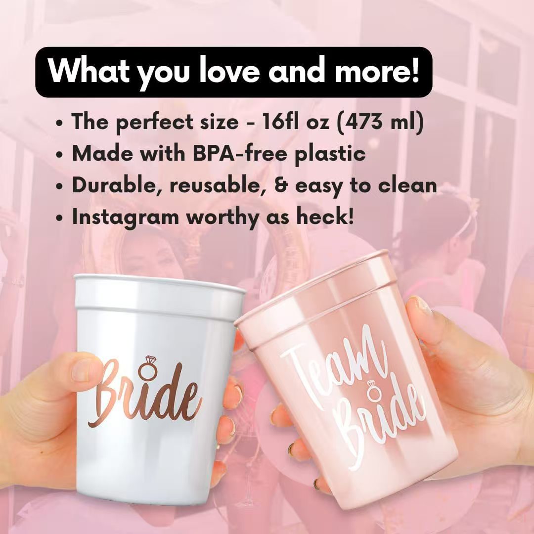 Macaron Color Plastic Party Cup Reusable Tumbler