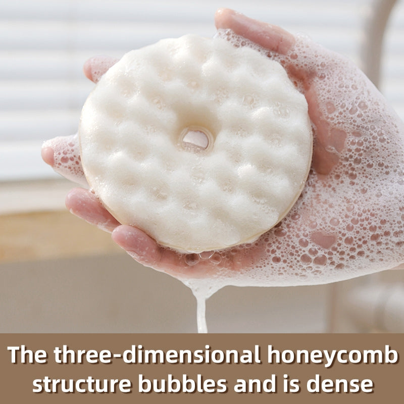 Honeycomb Dish Sponge – Round Kitchen Cleaning Pad