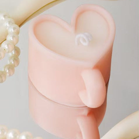 Heart-Shaped Soy Wax Candle