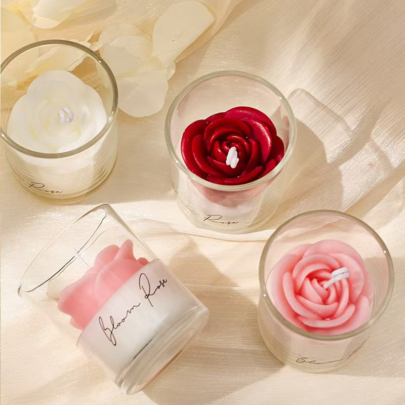 Rose Scented Candle Cup