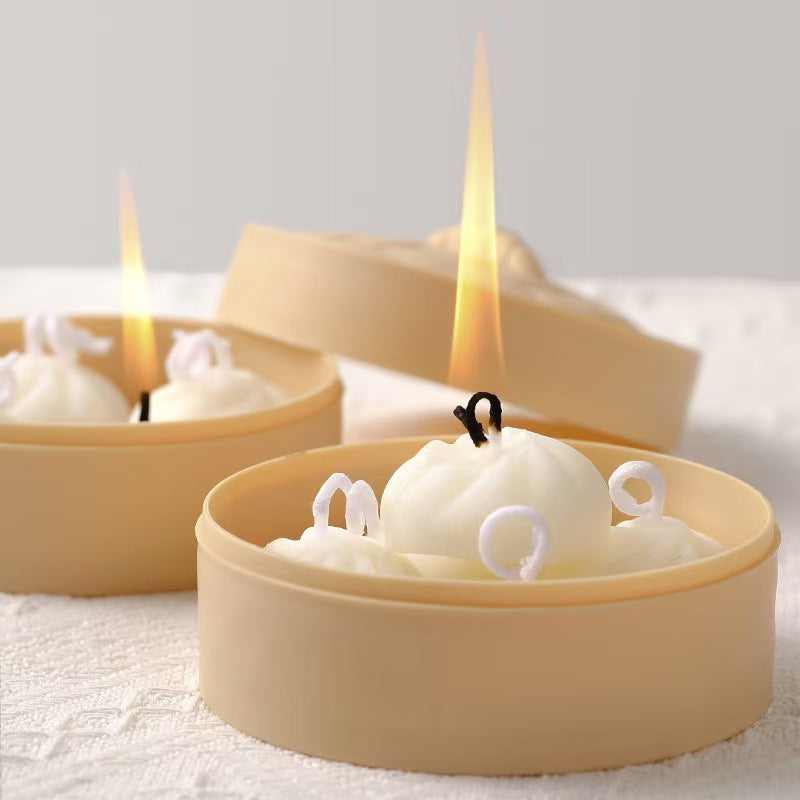 Bun-Shaped Scented Candle