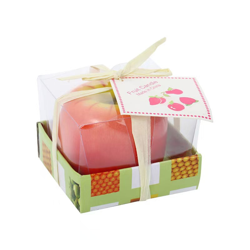 Red Apple Shaped Scented Candle