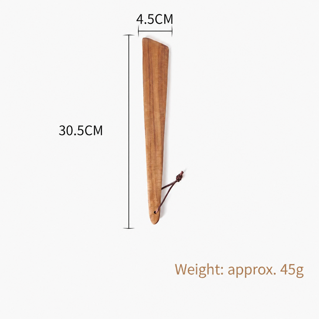 Teak Wood Camping Spatula & Soup Spoon Set, Non-Stick Safe Portable Outdoor Cooking Utensils for Travel, Picnic, and Backpacking