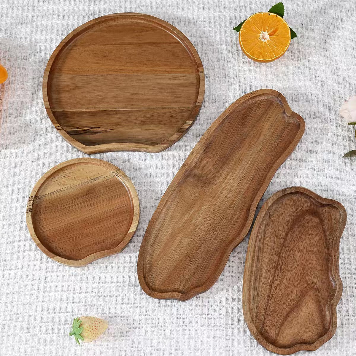 Wood Cloud Shape Serving Tray Decorative Storage Tray