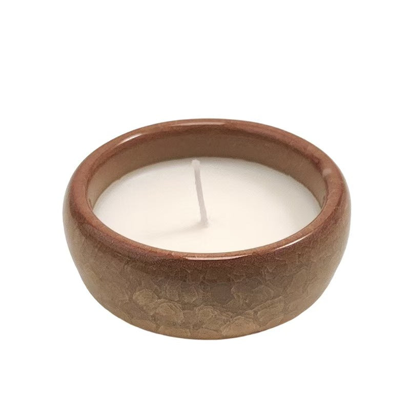 Crackle Ceramic Cup Scented Candle