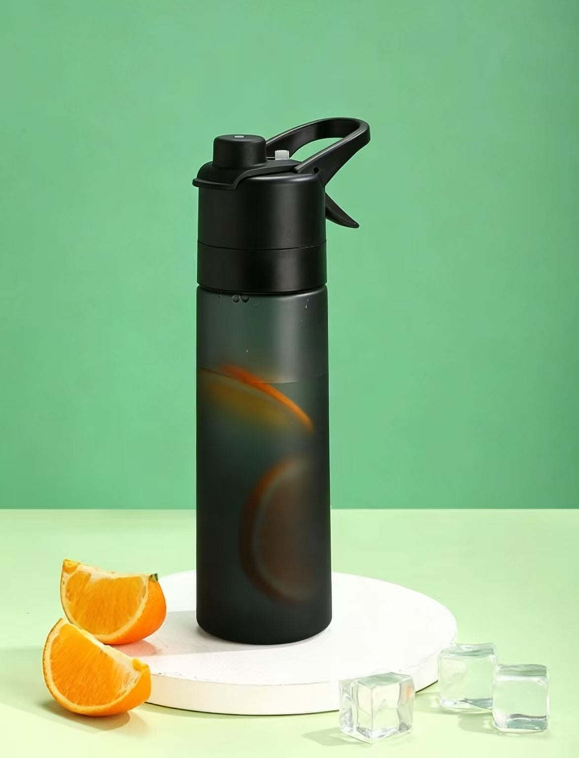 650ml Tritan Spray Water Bottle Outdoor Sports Mist Hydration Cup Portable Summer Cooling Bottle Fitness Travel Drinkware
