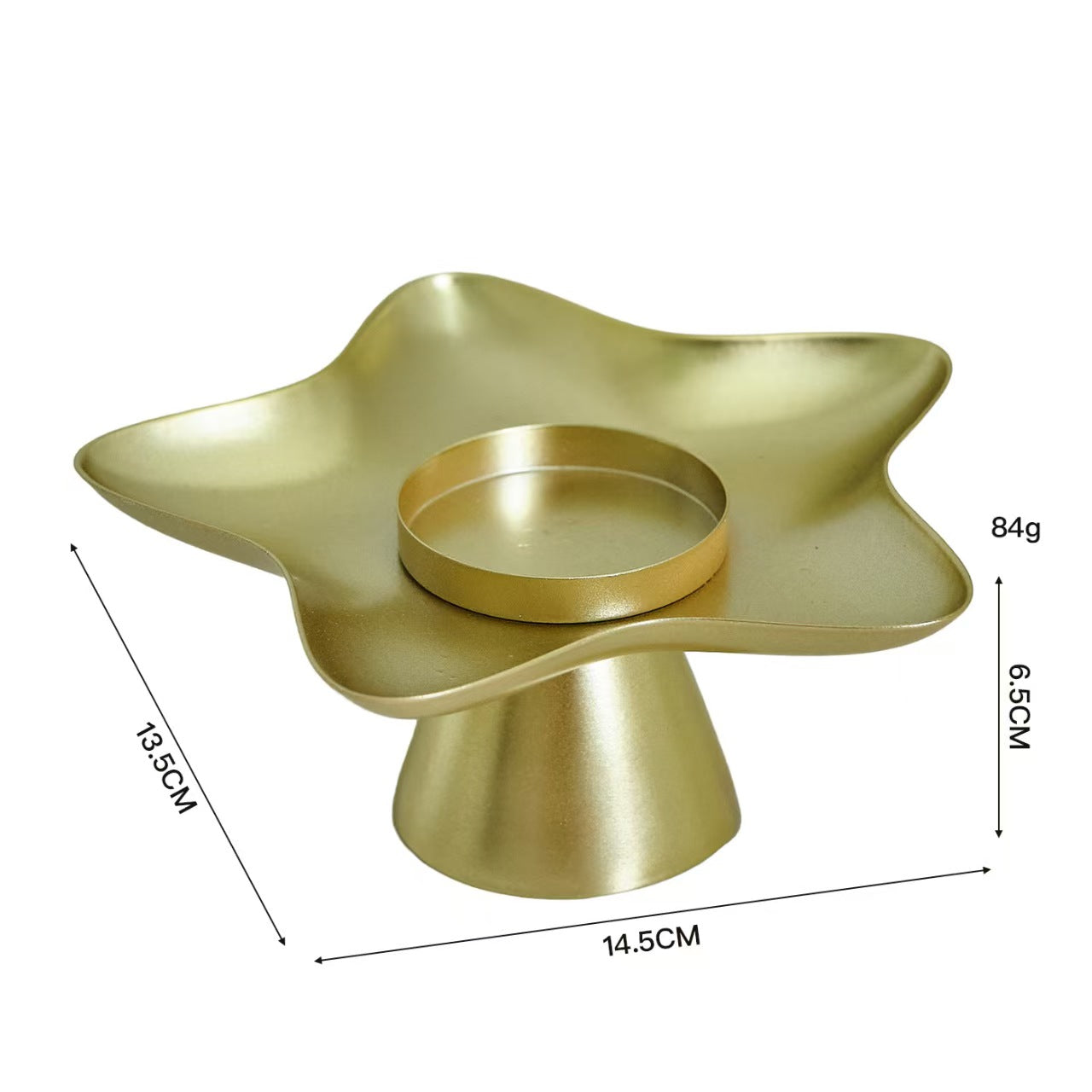 Star Candleholder Tray for Aromatherapy Candles, Iron Home Decor
