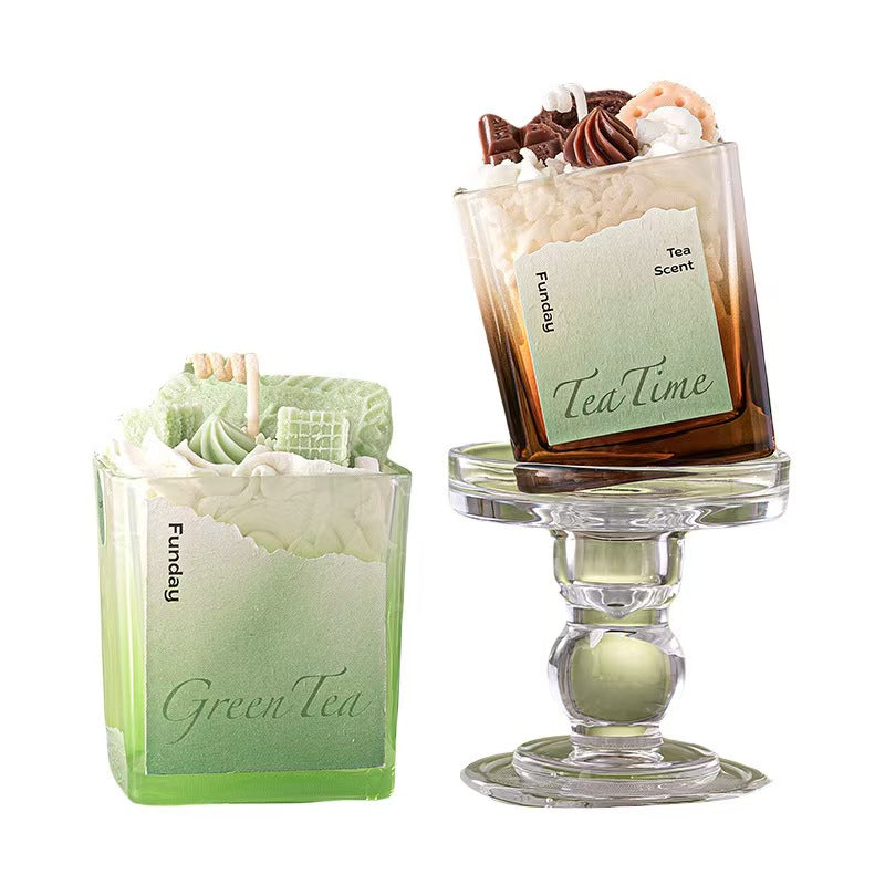 Tea Scent Macaron Soy Candle