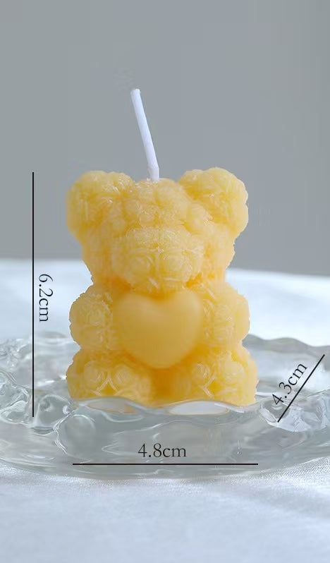 Rose Bear Scented Candle