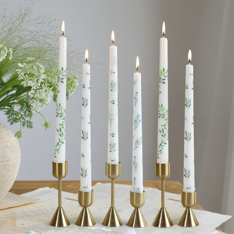 25cm Printed Taper Candles– Set of 2