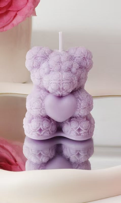 Rose Bear Scented Candle