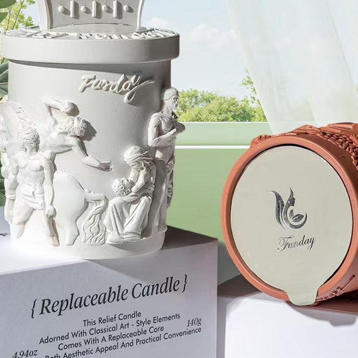 Embossed Resin Cup Scented Candle