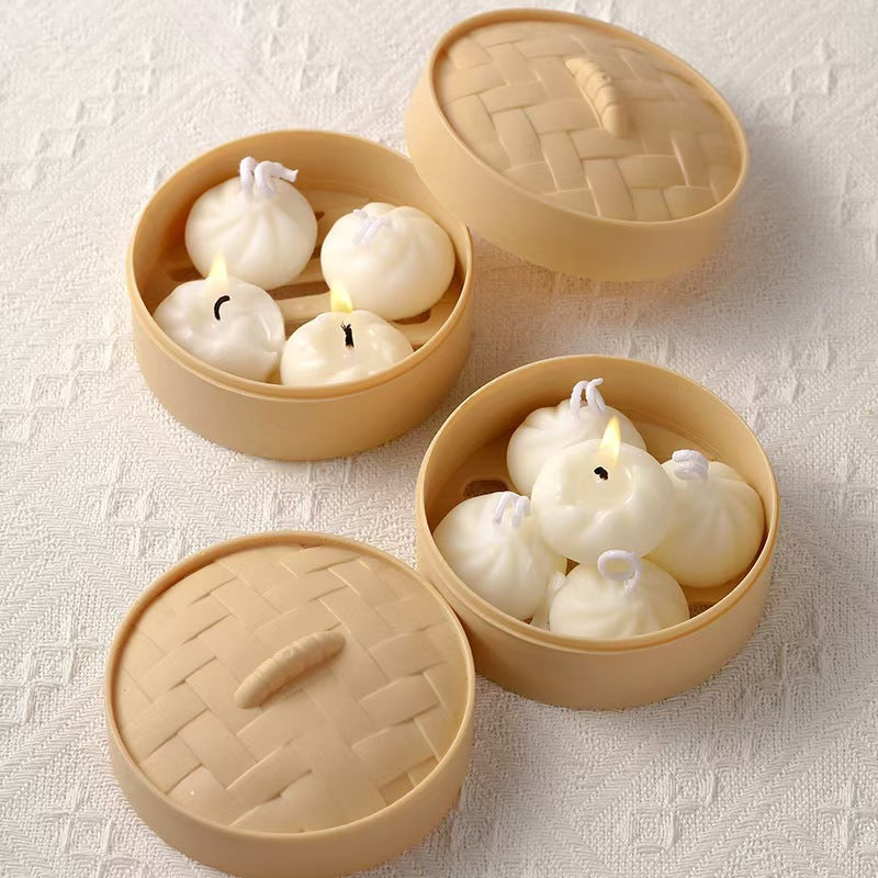 Bun-Shaped Scented Candle